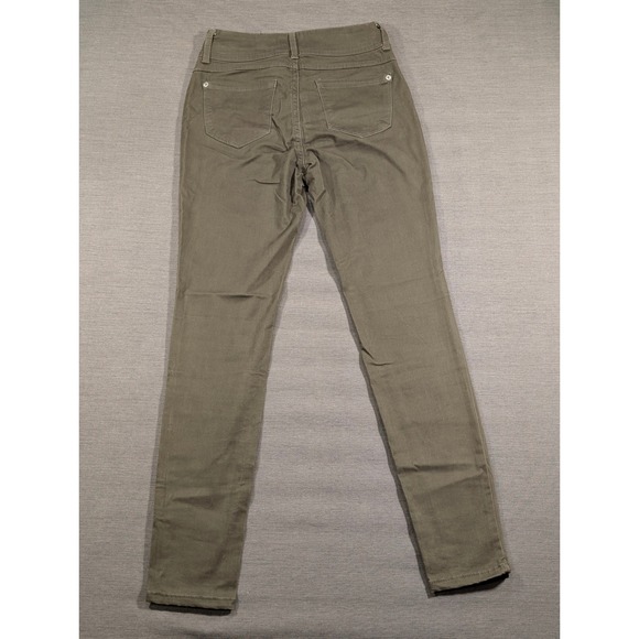 No Boundaries Olive Green Mid Rise Skinny Colored Pants Womens Jeggings Size 5 - Picture 2 of 4